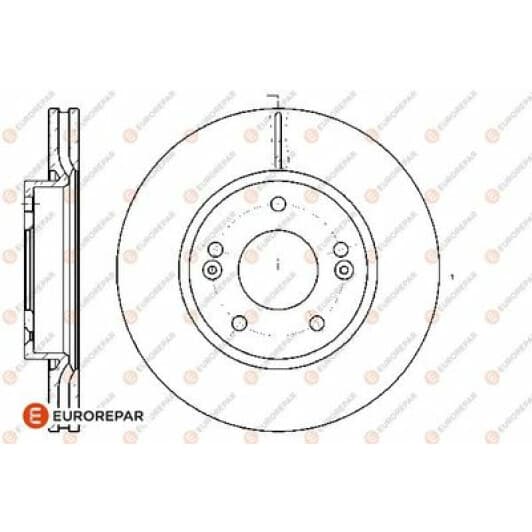 1667853680 Eurorepar Гальмівний диск