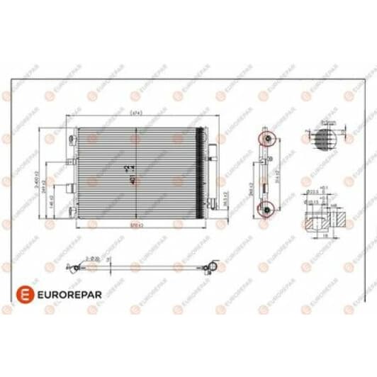 1679997380 Eurorepar Радиатор кондиционера