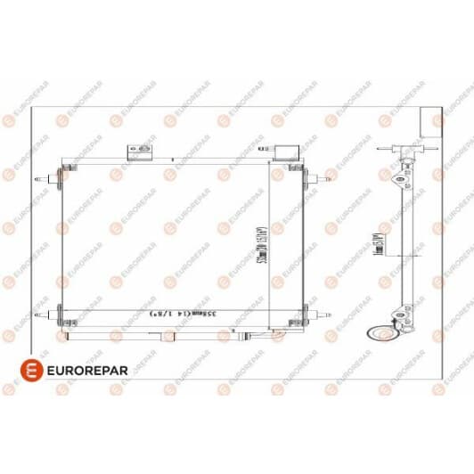 1610161080 Eurorepar Радіатор кондиціонера