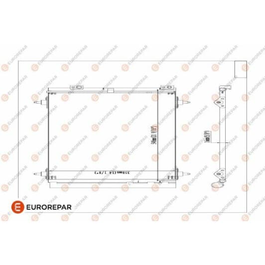 1610161980 Eurorepar Радіатор кондиціонера