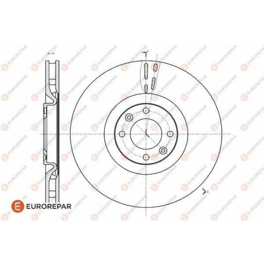 1618864780 Eurorepar Тормозной диск