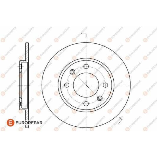 1618860980 Eurorepar Тормозной диск