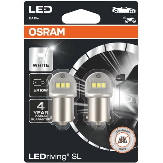 Автолампа Osram LEDriving SL R5W BA15s 0,5 W 5007DWP02B