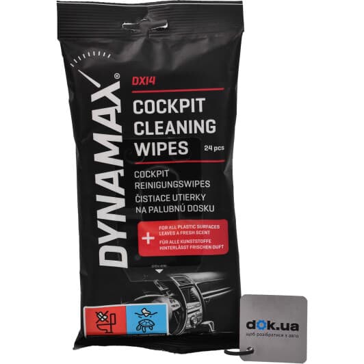 Салфетки Dynamax DXI4 - Cockpit Cleaning Wipes 618504 из нетканого материала 24 шт