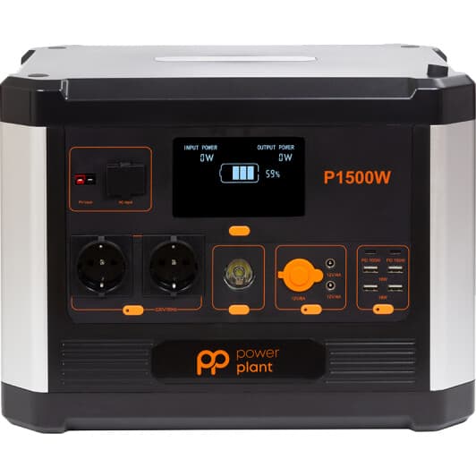 Зарядная станция PowerPlant P1500W 1500 W 1536 Wh / 426667 mAh