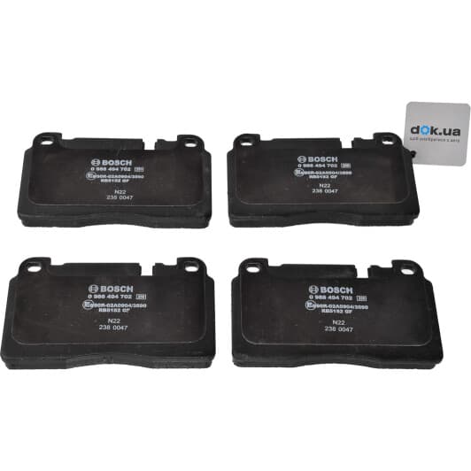 0 986 494 702 Bosch Гальмівні колодки для Audi Q5