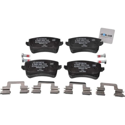 0986494733 Bosch Гальмівні колодки
