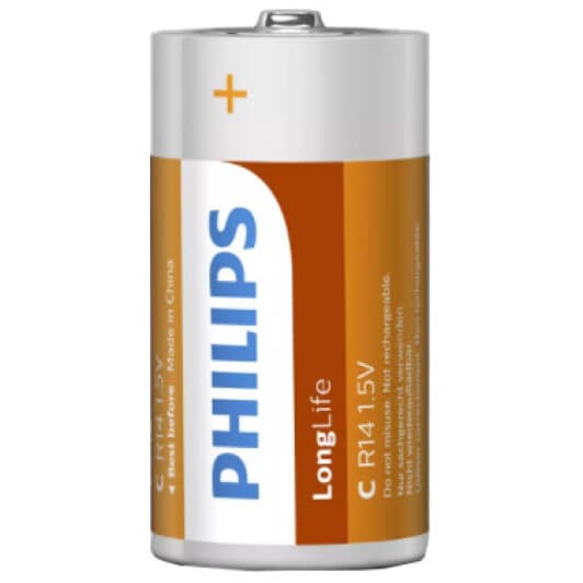 Батарейка Philips LongLife R14L2B/10 C 1,5 V 1 шт