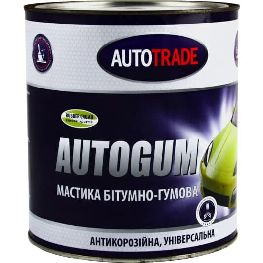 Антикор AutoTrade Autogum гумово-бітумний чорний (2,4 кг)