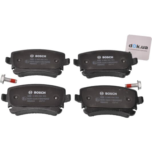 0 986 494 303 Bosch Тормозные колодки
