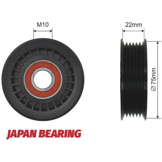 rnkhd013 NTY Обводной ролик поликлинового ремня