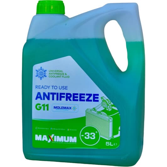 Maximum Anti-Freeze G11 зеленый -33 °C готовый антифриз