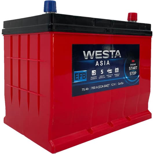 Аккумулятор Westa 6 CT-75-R Asia WAE750