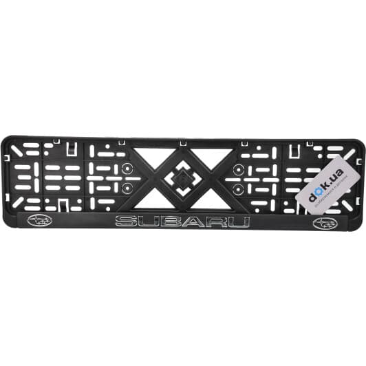 Комплект рамок номерного знака Poputchik 24-016 черный Subaru