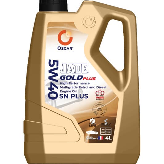 Oscar Jade Gold Plus 5W-40 (4 л) моторна олива