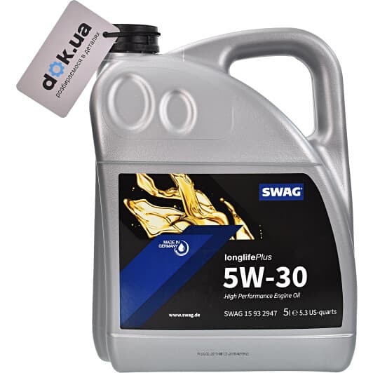 SWAG Longlife Plus 5W-30 (5 л) моторна олива