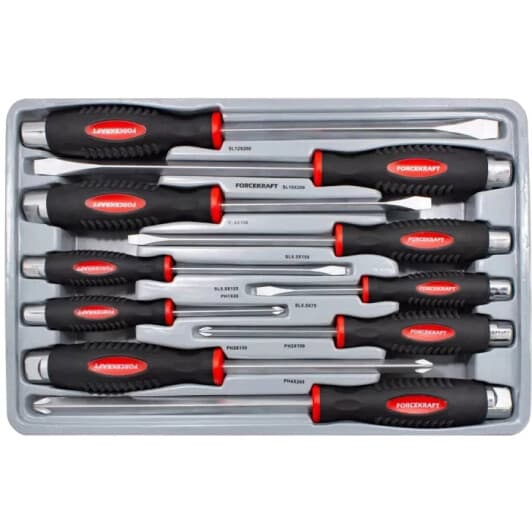 Набор отверток ударных Forcekraft Profi FK-2108 10 шт.