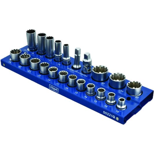 Набор торцевых головок и комплектующих Scheppach SCH-50221Q 1/2" (22 пр.)