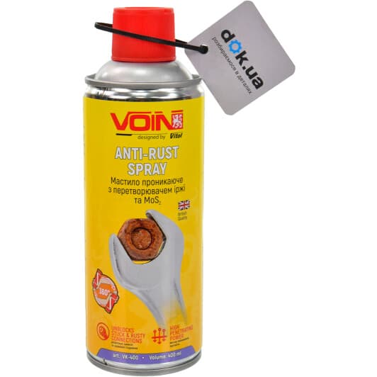 Перетворювач іржі Voin Anti-Rust Spray MoS2 (400 мл)