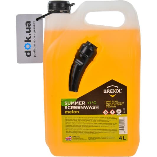 Омыватель стекла Brexol Screen Wash Summer летний 1 °С дыня (4 л)