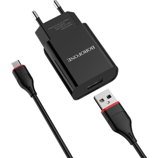 Сетевое зарядное устройство Borofone BA20A Sharp BA20AMB 10,5 Вт
