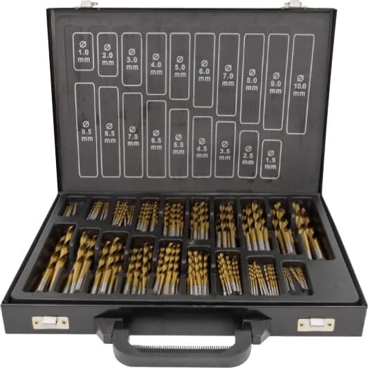 Набір свердл Rockforce спіральних по металу RF-924U170 1-10 мм 170 шт.