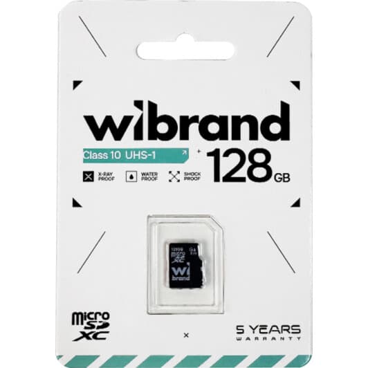 Карта пам’яті Wibrand microSDXC 128 ГБ WICDHU1128GB