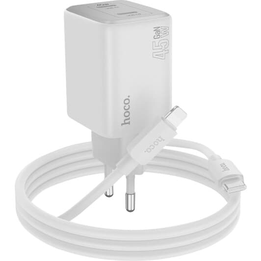 Мережевий зарядний пристрій Hoco N42 Elogiado 6942007617116 45 Вт