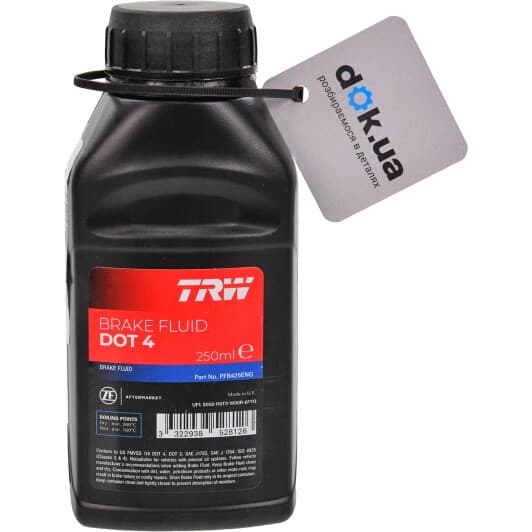 Гальмівна рідина TRW DOT 4 пластик