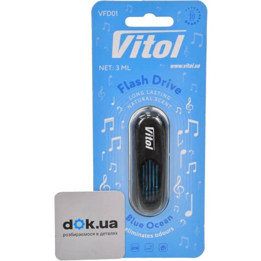 Ароматизатор Vitol Flash Drive Blue ocean 3 мл