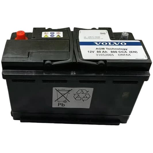 Акумулятор Volvo 6 CT-80-R AGM-VRLA 31652065