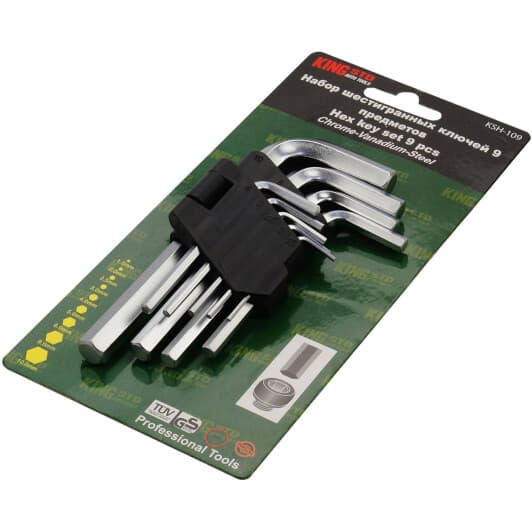 Набір ключів шестигранних King KSH-109 1,5-10 мм 9 шт