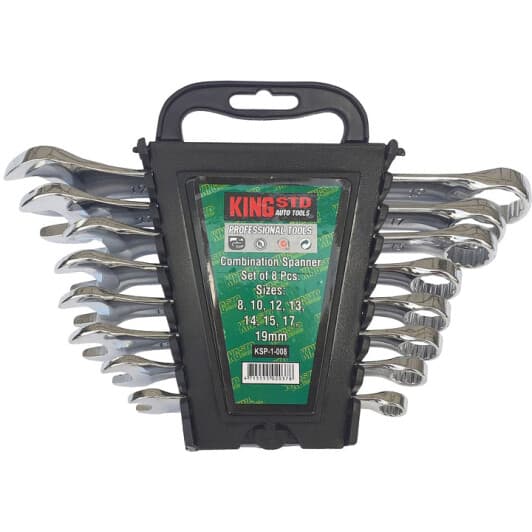 Набір ключів ріжково-накидних King KSP-1-008 8-19 мм 8 шт