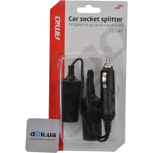 Разветвитель прикуривателя Amio 03801