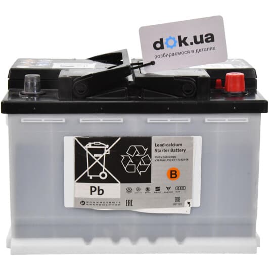 Аккумулятор VAG 6 CT-72-R 000915089F
