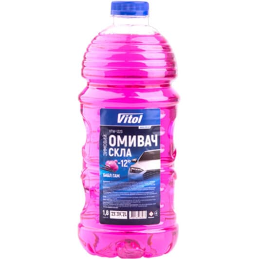 Омивач скла Vitol зимовий -12°С bubble gum (1,8 л)