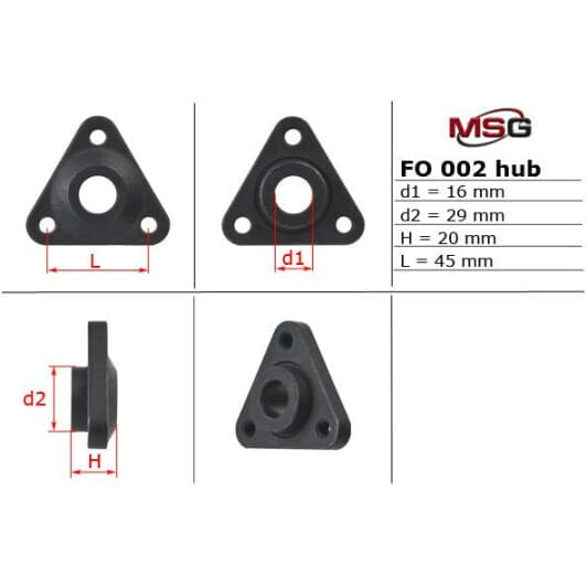 FO002HUB MSG Насос ГПК