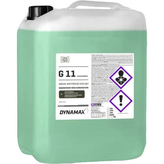 Dynamax Cool G11 зеленый 10 л (503314) концентрат антифриза