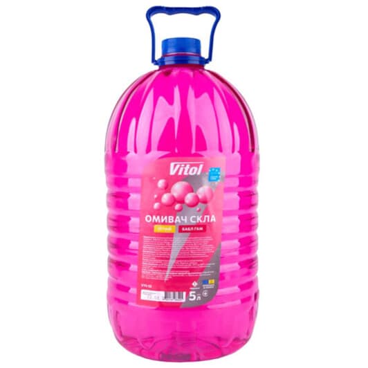 Омыватель стекла Vitol летний 5 °С bubble gum (5 л)