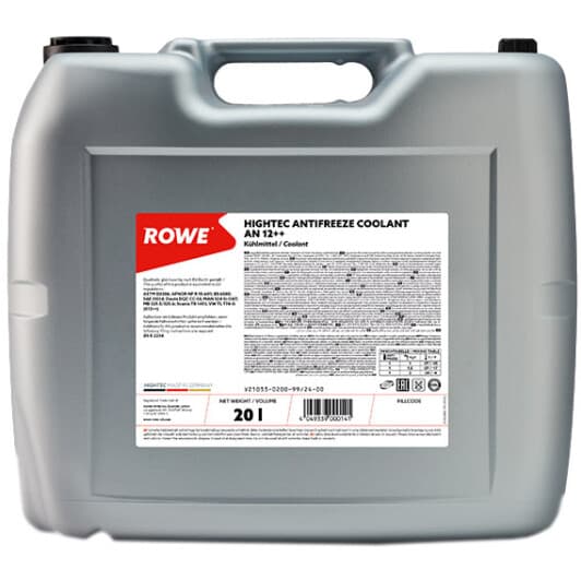 Rowe Hightec Antifreeze AN G12++ фіалковий 20 л концентрат антифризу