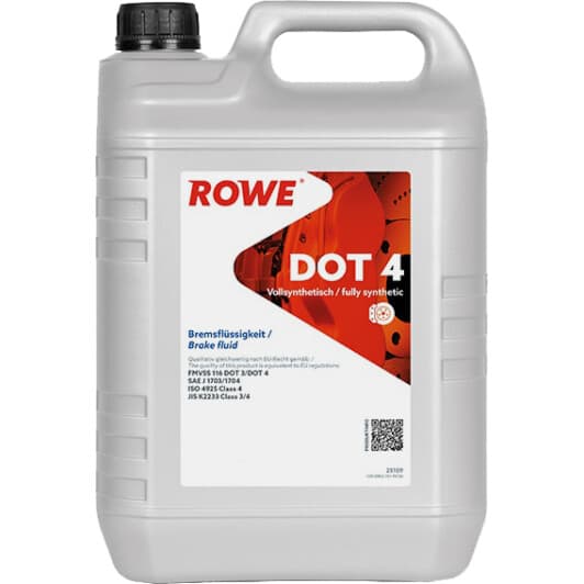 Тормозная жидкость Rowe Brake Fluid DOT 4 металл