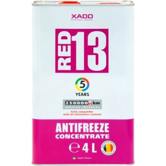 Xado (метал) G13 червоний 4 л (XA50312) концентрат антифризу