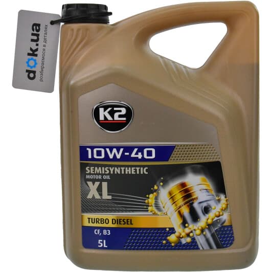 K2 XL Turbo Diesel 10W-40 (5 л) моторное масло