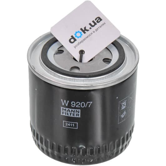 W 920/7 Mann Масляный фильтр