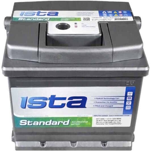 Аккумулятор Ista 6 CT-50-R Standard 55003042091