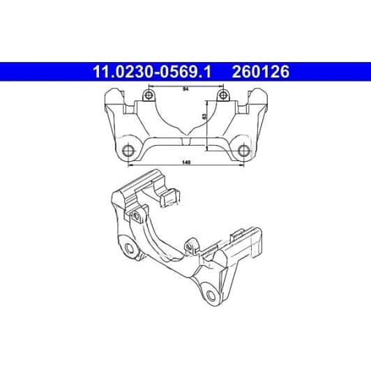 11023005691 ATE Кронштейн