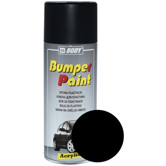 Аерозольна фарба HB Body Bumper Paint чорна матова 400 мл