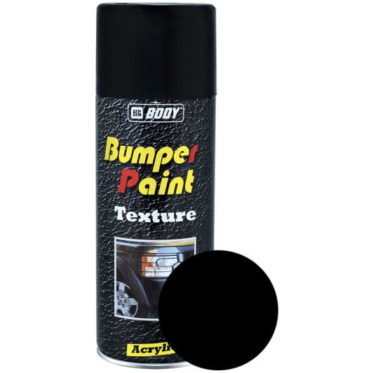 Аерозольна фарба HB Body Texture Bumper Paint чорна матова 400 мл