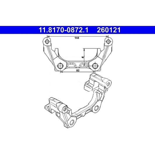 11.8170-0872.1 ATE Кронштейн