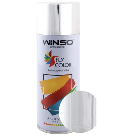 Аерозольна фарба Winso Fly Color хром глянсова 450 мл